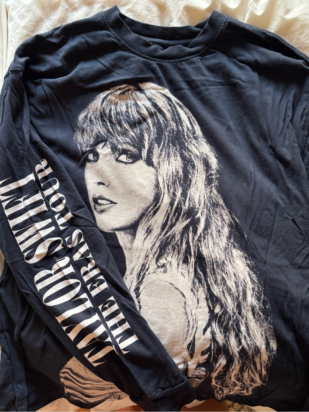 Taylor Swift Eras Tour Navy Midnights Album Graphic Tee Long-Sleeve